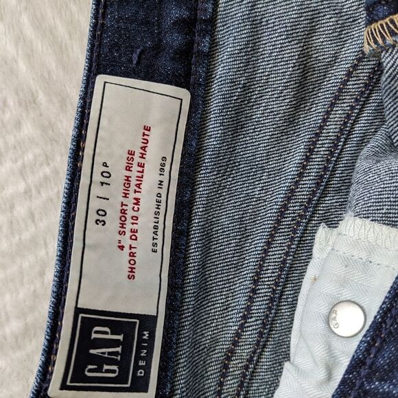 Gap Dark Blue High rise shirts size 30 @c1 - Picture 8 of 8